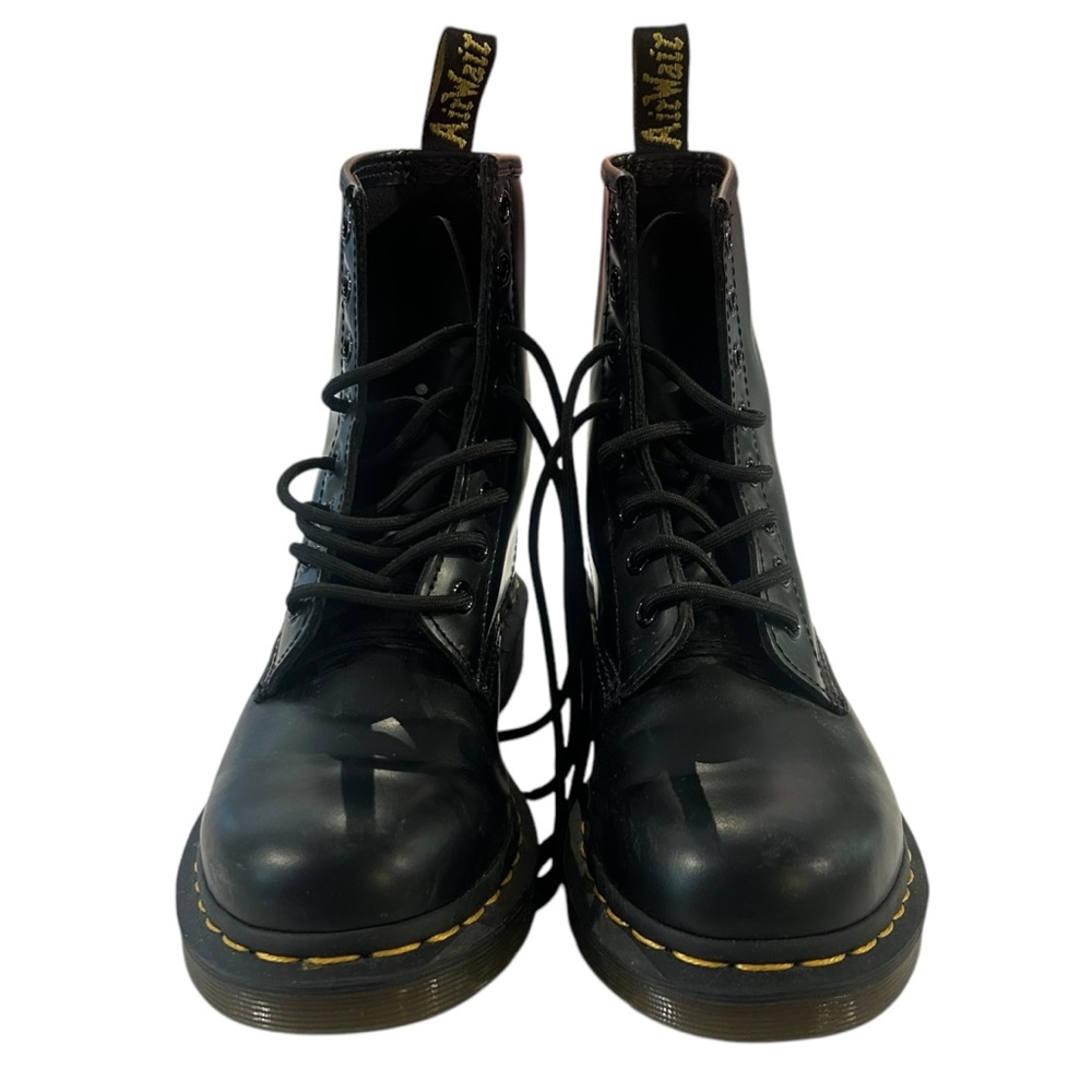 Dr. Martens 1460 The Original Smooth Leather Contrast Stitching Lace-Up boots - Picture 4 of 7